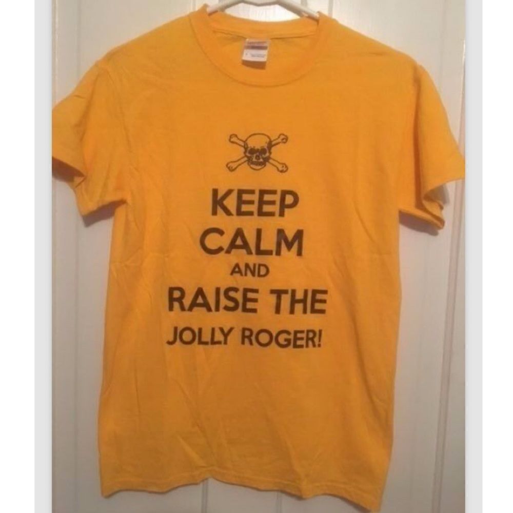 PITTSBURGH PIRATES KEEP CALM AND RAISE THE JOLLY ROGER SIZE SMALL T-SHIRT
